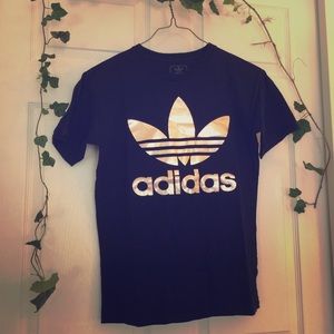 Urban Outfitters Adidas Trefoil Metallic Tee